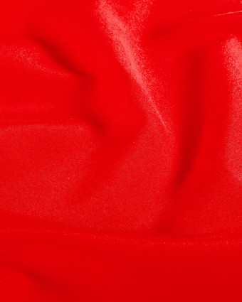 Tissu Short de Bain Déperlant Uni Rouge - Mercerine
