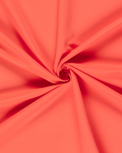 Tissu Short de Bain Déperlant Uni Corail - Mercerine