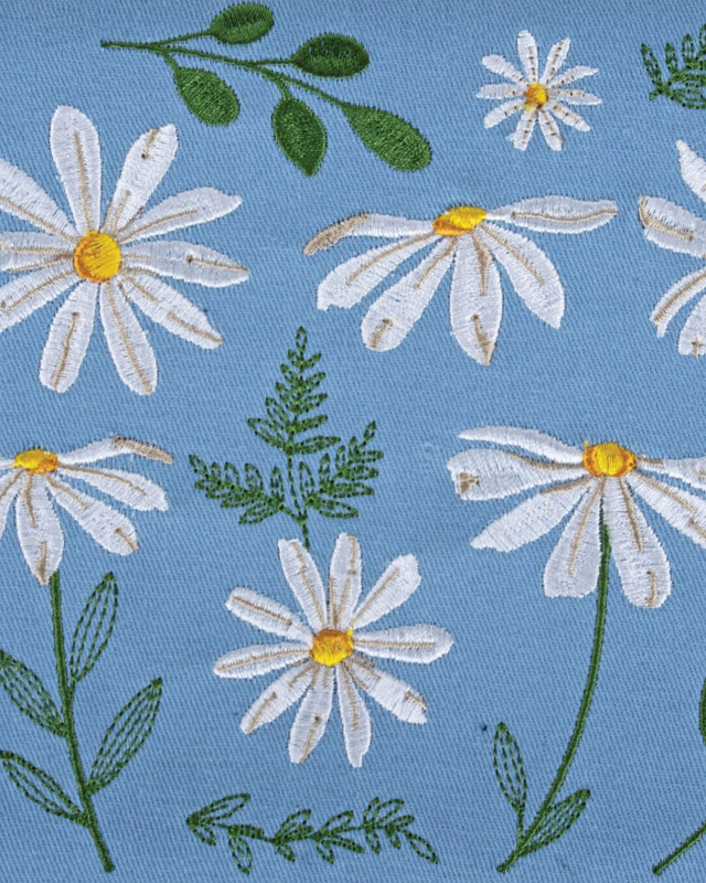 Boite à Couture Marguerites Brodées - Mercerine