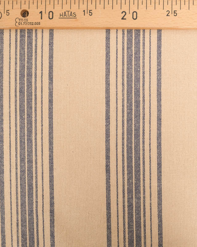 Tissu Coton Epais Tissé Teint à Rayures - 3 Coloris - Mercerine