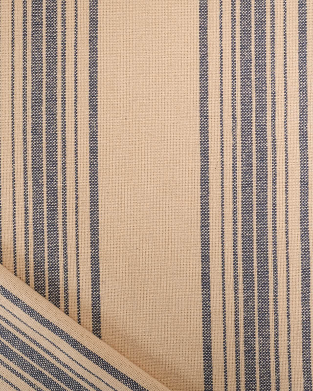 Tissu Coton Epais Tissé Teint à Rayures - 3 Coloris - Mercerine