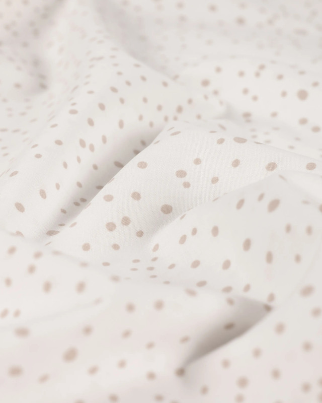 Popeline de coton à petits pois –  5 coloris - Mercerine