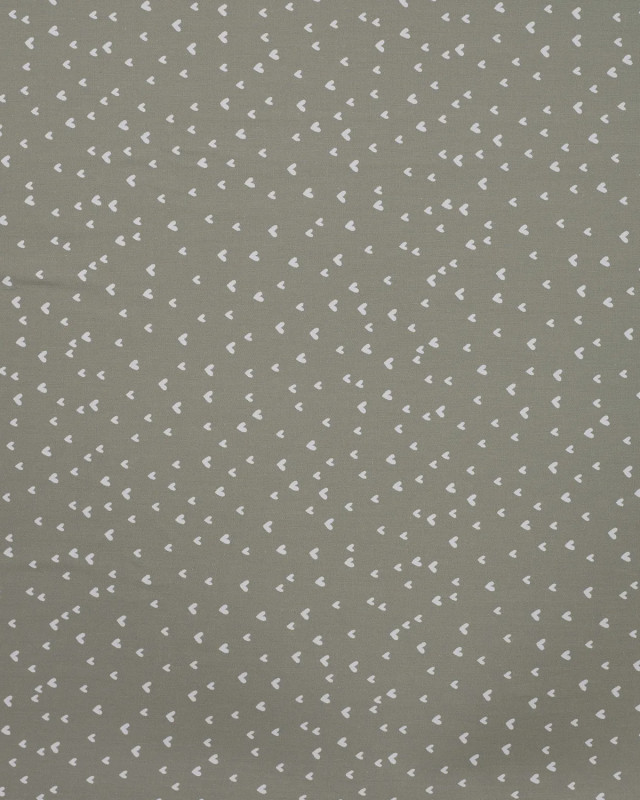 Popeline de Coton Imprimée Mini Cœurs- 5 Coloris - Mercerine