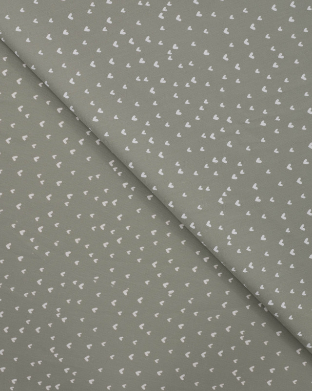 Popeline de Coton Imprimée Mini Cœurs- 5 Coloris - Mercerine