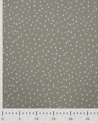 Popeline de Coton Imprimée Mini Cœurs- 5 Coloris - Mercerine