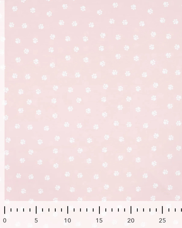 Popeline de Coton Imprimée Mini Pattes de Chien - 5 Coloris - Mercerine