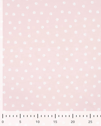 Popeline de Coton Imprimée Mini Pattes de Chien - 5 Coloris - Mercerine