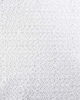 Tissu Crochet Wavy Blanc - Mercerine