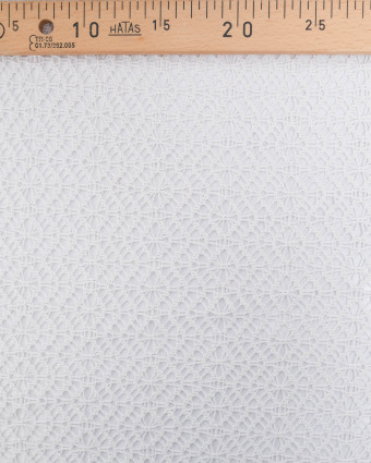 Tissu Crochet Wavy Blanc - Mercerine