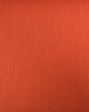 Tissu Lin  Coton Brique  - Mercerine