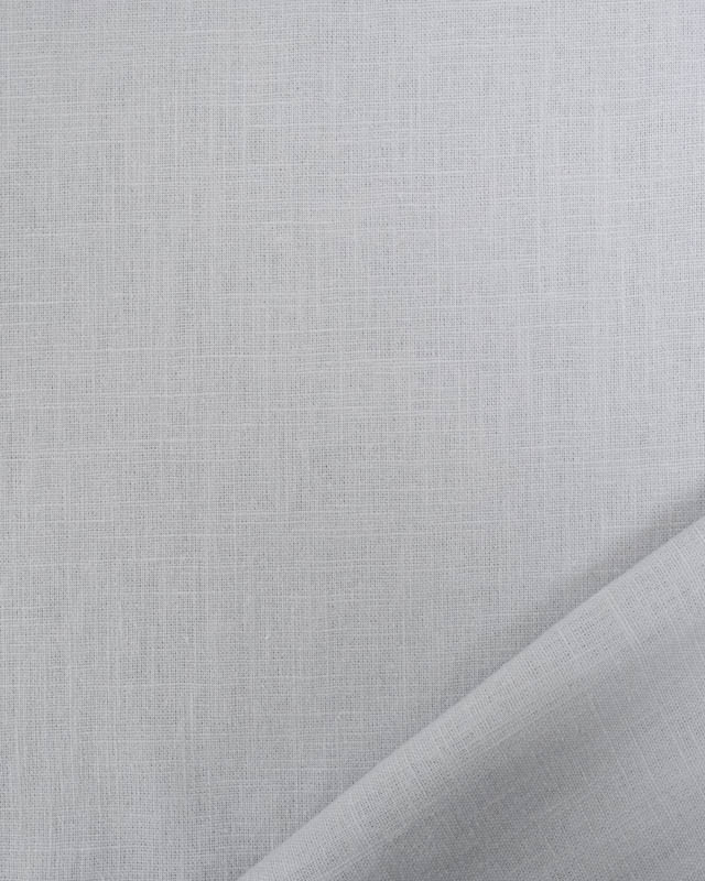Tissu Lin  Coton Gris Souris  - Mercerine