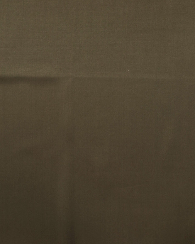 Satin de Viscose Uni Vert Kaki - Mercerine
