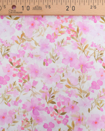Popeline de Coton Aquarelle Mauve - Mercerine