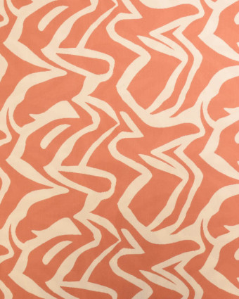 Viscose Terra Motif Zébré Beige - Mercerine
