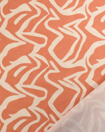 Viscose Terra Motif Zébré Beige - Mercerine