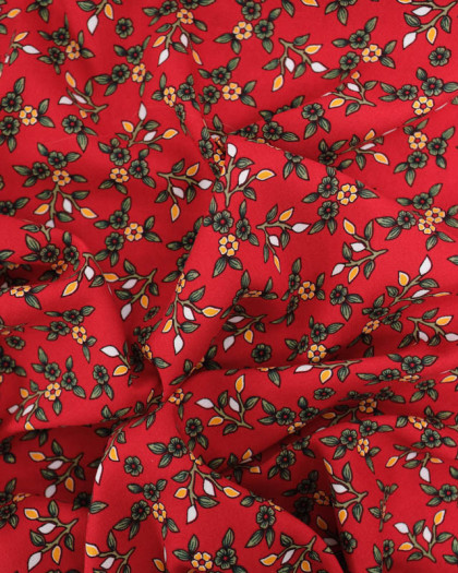 Viscose Poésie Rouge - Mercerine