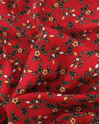 Viscose Poésie Rouge - Mercerine