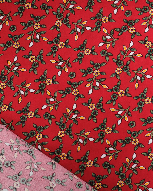 Viscose Poésie Rouge - Mercerine