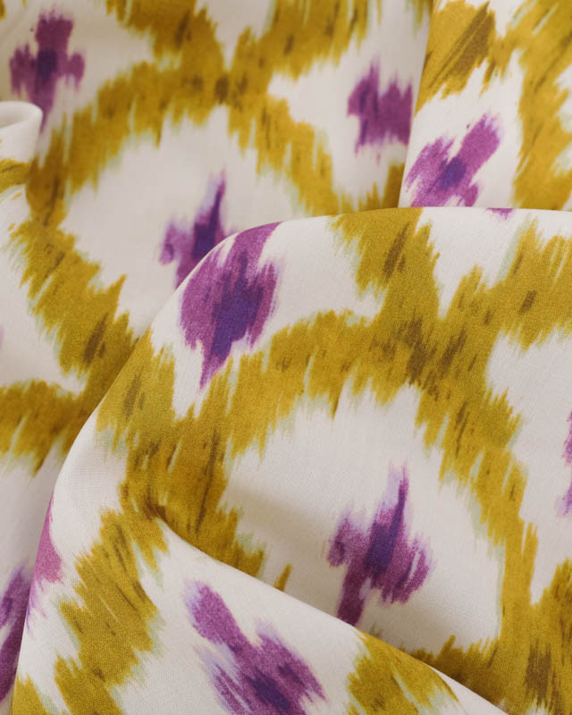 Viscose Ethique Violet et Curry - Mercerine