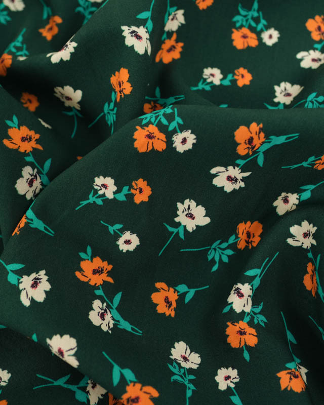 Viscose Romance Vert Sapin - Mercerine