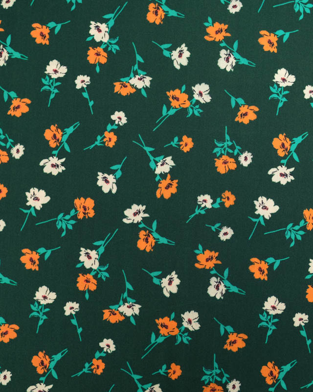 Viscose Romance Vert Sapin - Mercerine