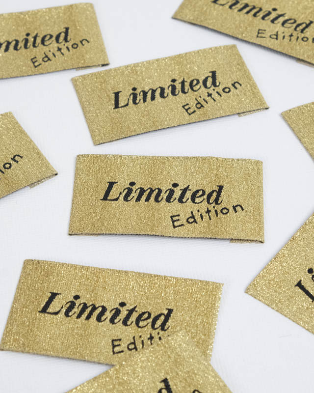 Etiquette à coudre Limited Edition Doré - Mercerine