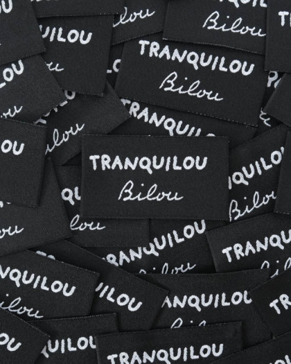 Etiquette à coudre Tranquilou Bilou - Mercerine
