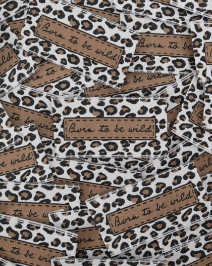 Etiquette Tissée Born To Be Wild - Mercerine