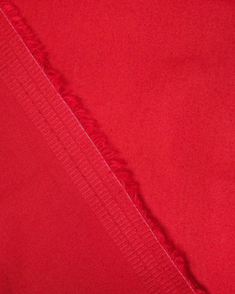Satin de coton - Rouge - stretch - Tissu au metre - Mercerine