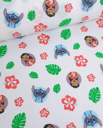 Tissu Coton Lilo et Stitch Together - Mercerine
