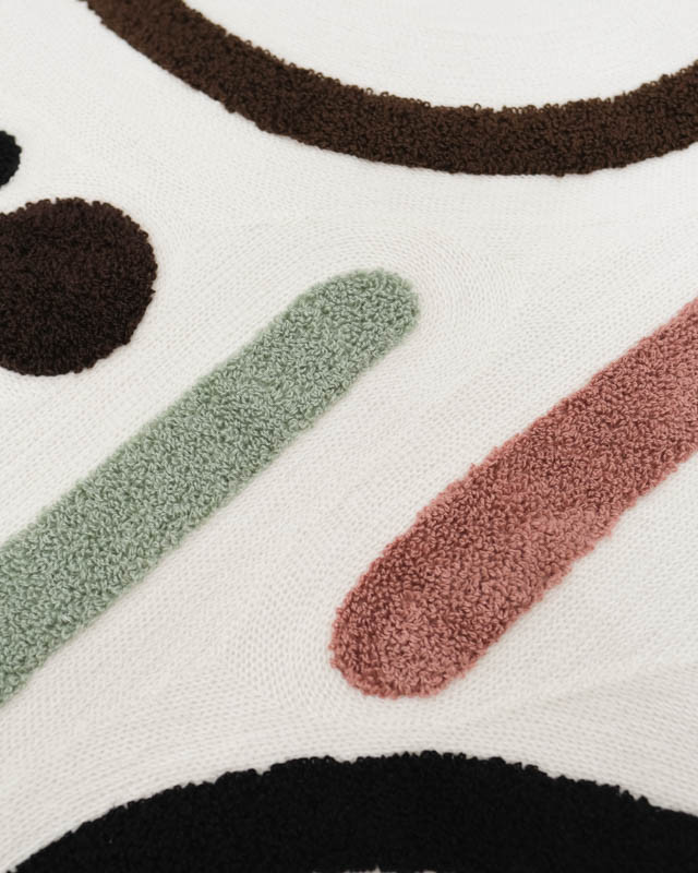 Panneau Punch Needle Boho Multico 45*45 - Mercerine