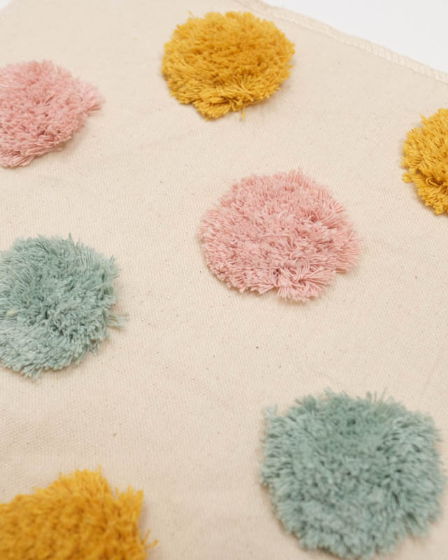 Panneau Punch Needle Pois Multico 45*45 - Mercerine
