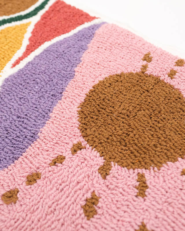 Panneau Punch Needle Colormix 30*50 - Mercerine