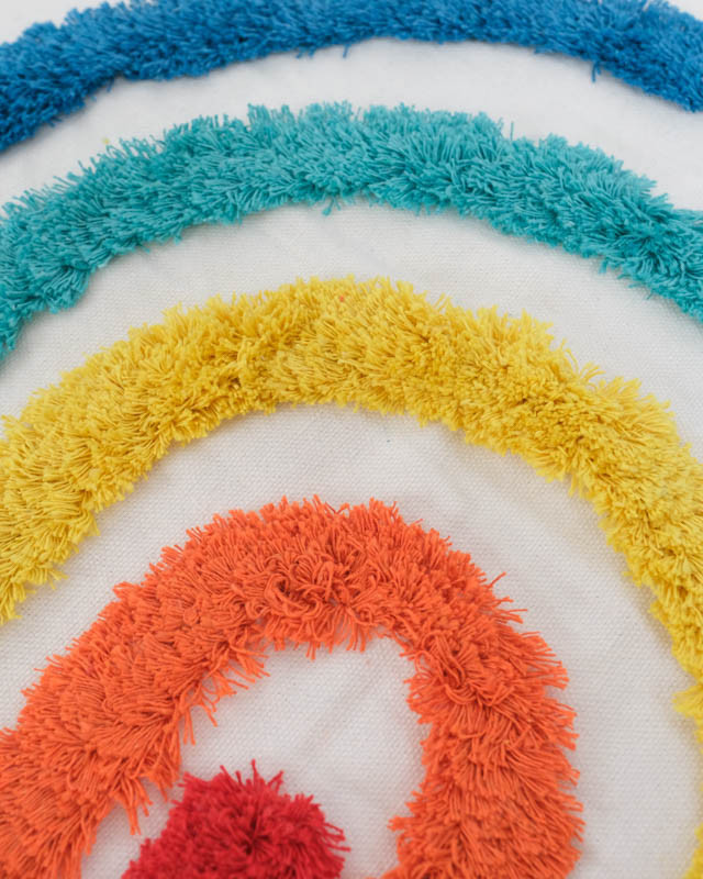 Panneau Punch Needle Rainbow 45*45 - Mercerine