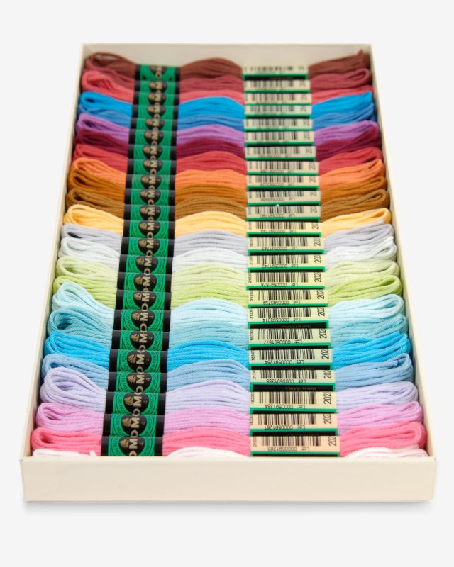 Boite de 24 fils Retors Mat - DMC - Mercerine