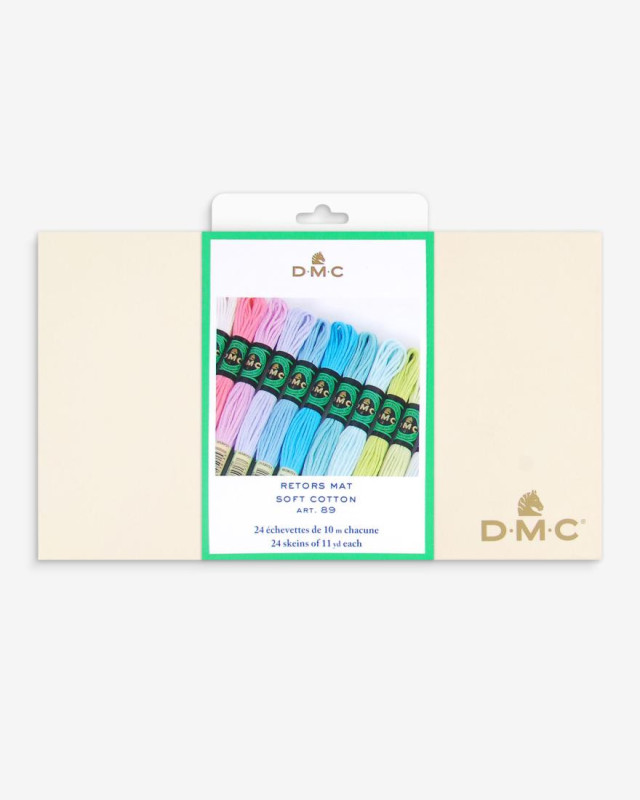 Boite de 24 fils Retors Mat - DMC - Mercerine