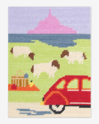 Canevas Imprimé Week-end 16 x 22 cm - DMC - Mercerine