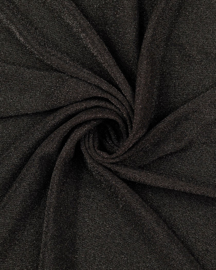 Tissu Jersey Métallique Noir - Mercerine