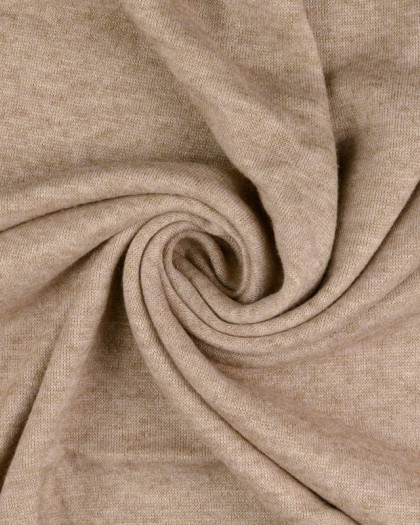 Tissu Maille Jersey Doux Epais Taupe - Mercerine