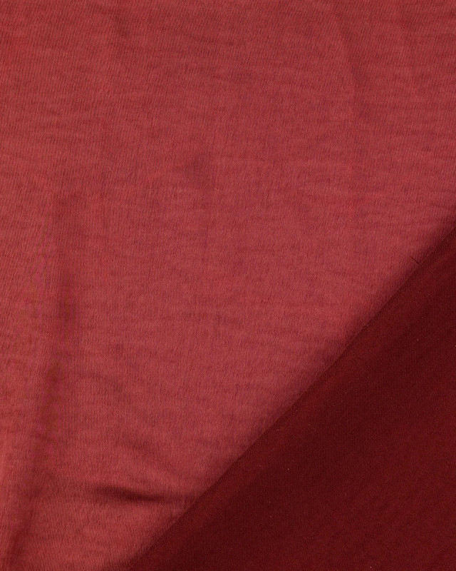 Tissu Satin Stretch Uni Rouge - Mercerine