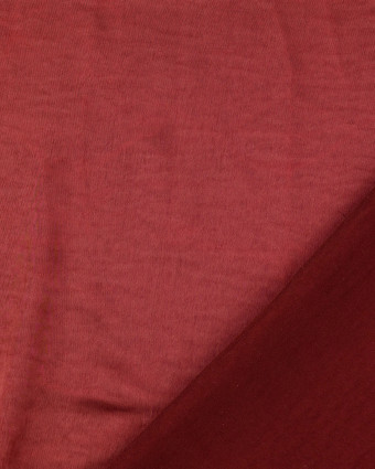 Tissu Satin Stretch Uni Rouge - Mercerine