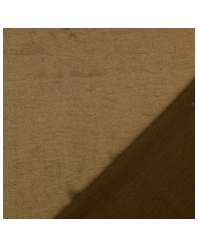 Tissu Satin Stretch Uni Cappuccino - Mercerine