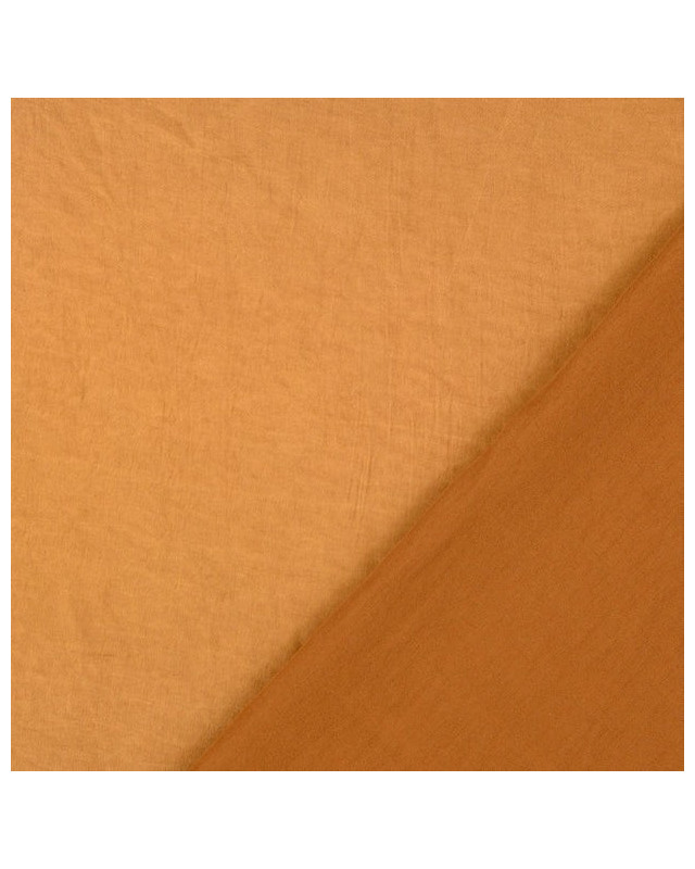 Tissu Satin Stretch Uni Caramel - Mercerine