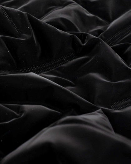 Matelassé Peau de Pêche Noir - Mercerine