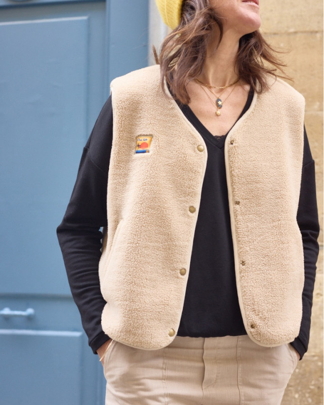 Patron Gilet SHERPA Femme - Atelier Scammit - Mercerine