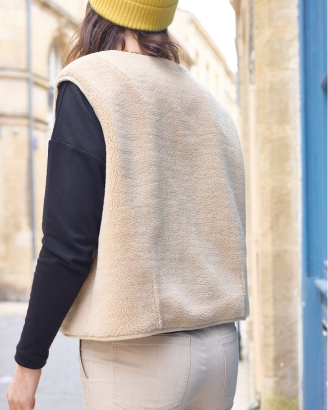 Patron Gilet SHERPA Femme - Atelier Scammit - Mercerine