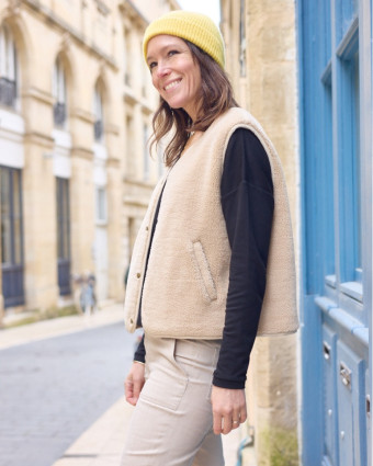 Patron Gilet SHERPA Femme - Atelier Scammit - Mercerine