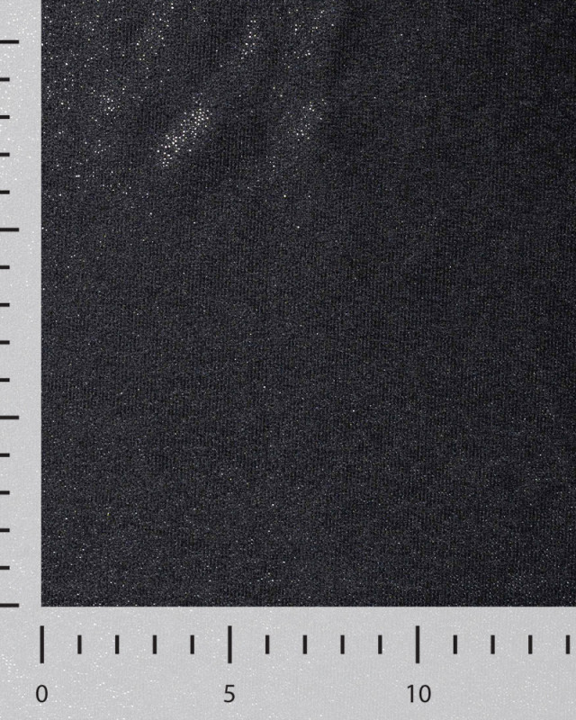 Jersey Velours Métallisé Argent - Mercerine