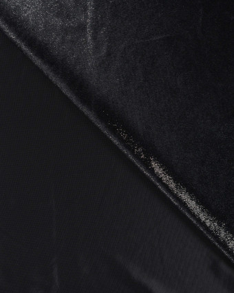 Jersey Velours Métallisé Argent - Mercerine