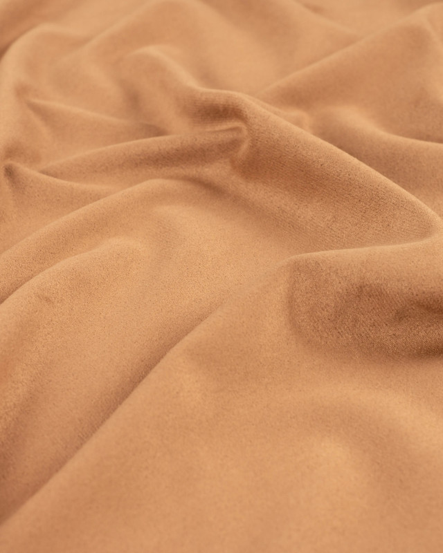 Suédine Légère Elasthanne Camel - Mercerine